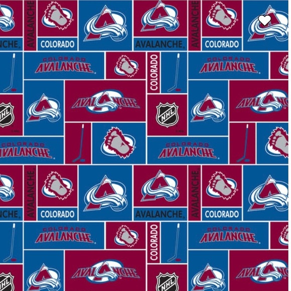 Colorado Avalanche  Fabric 1 Yard 100% Cotton - Picture 1 of 1